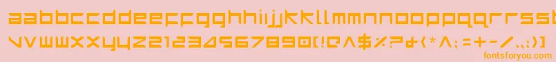 Harrier Font – Orange Fonts on Pink Background