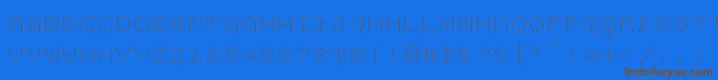 More about Bpdotsunicasevertical Font Bpdotsunicasevertical Font – Brown Fonts on Blue Background