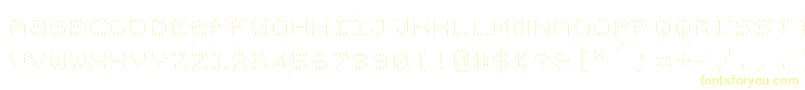 Bpdotsunicasevertical-Schriftart – Gelbe Schriften
