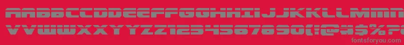 Dekarangerlaser Font – Gray Fonts on Red Background