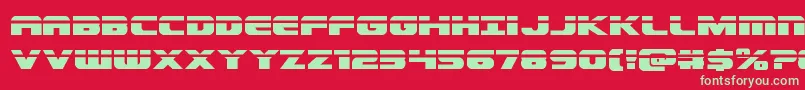 Dekarangerlaser Font – Green Fonts on Red Background