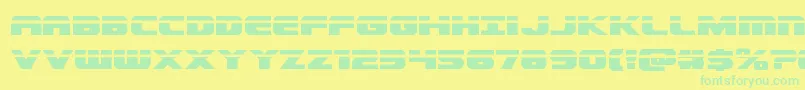 Dekarangerlaser Font – Green Fonts on Yellow Background