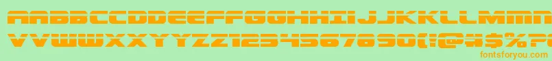 Dekarangerlaser Font – Orange Fonts on Green Background