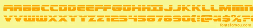 Dekarangerlaser Font – Orange Fonts on Yellow Background