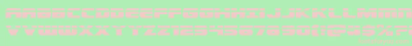 Dekarangerlaser Font – Pink Fonts on Green Background