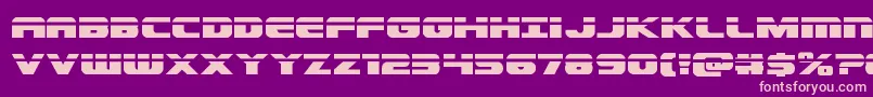 Dekarangerlaser Font – Pink Fonts on Purple Background