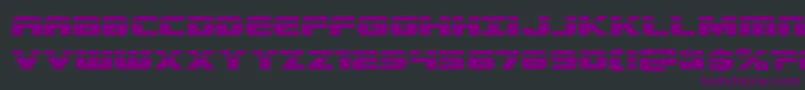 Dekarangerlaser Font – Purple Fonts on Black Background