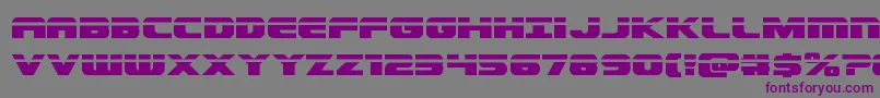 Dekarangerlaser Font – Purple Fonts on Gray Background