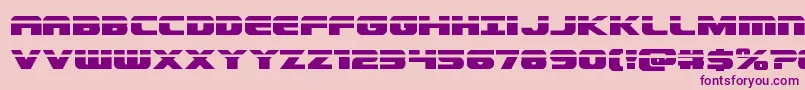 Dekarangerlaser Font – Purple Fonts on Pink Background