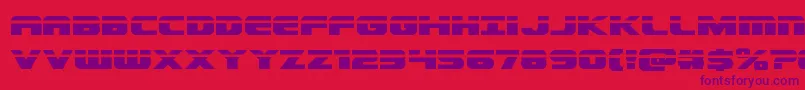 Dekarangerlaser Font – Purple Fonts on Red Background