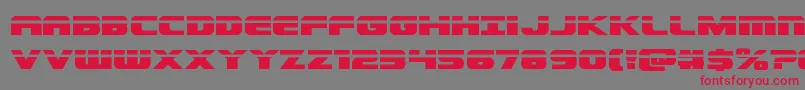 Dekarangerlaser Font – Red Fonts on Gray Background