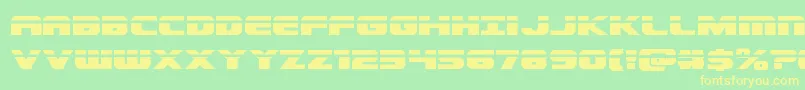 Dekarangerlaser Font – Yellow Fonts on Green Background