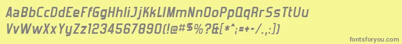 Forgotbi Font – Gray Fonts on Yellow Background