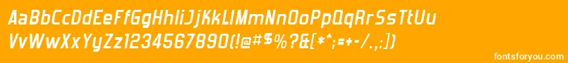 Forgotbi Font – White Fonts on Orange Background
