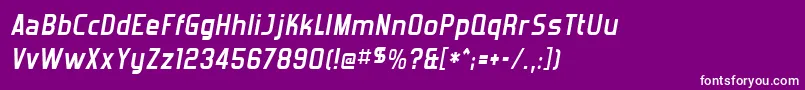 Forgotbi Font – White Fonts on Purple Background