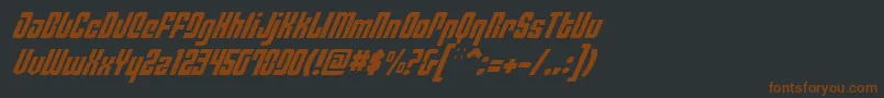 PhiladelphiaItalicLight Font – Brown Fonts on Black Background