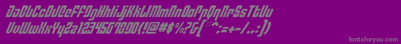 PhiladelphiaItalicLight Font – Gray Fonts on Purple Background