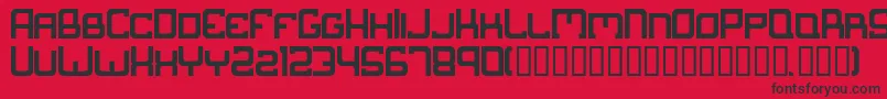 Suborban Font – Black Fonts on Red Background