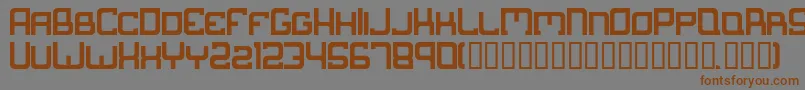 Suborban Font – Brown Fonts on Gray Background