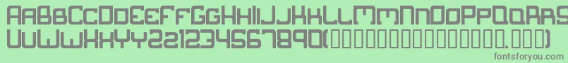 Suborban Font – Gray Fonts on Green Background