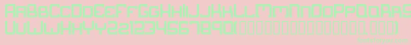 Suborban Font – Green Fonts on Pink Background