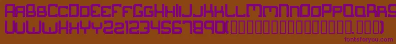 Suborban Font – Purple Fonts on Brown Background