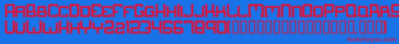 Weitere Informationen zur Suborban-Schriftart Suborban-Schriftart – Rote Schriften auf blauem Hintergrund