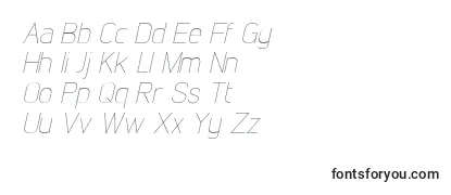 LintelThinitalic Font