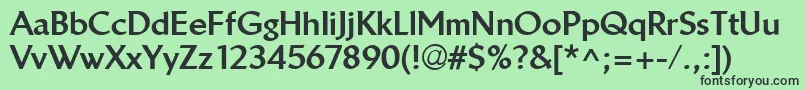 LinotypeBreweryHeavy Font – Black Fonts on Green Background