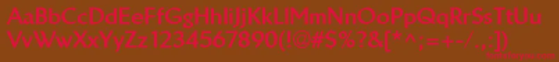 LinotypeBreweryHeavy Font – Red Fonts on Brown Background