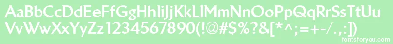 LinotypeBreweryHeavy Font – White Fonts on Green Background