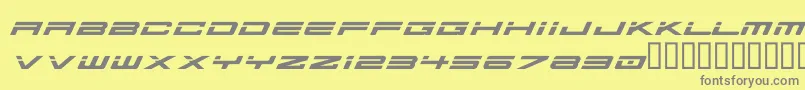 Weitere Informationen zur Ausprobe-Schriftart Ausprobe-Schriftart – Graue Schriften auf gelbem Hintergrund