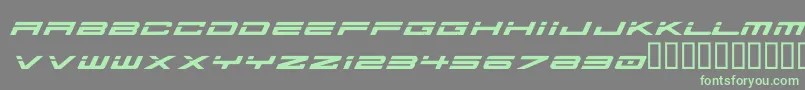 Ausprobe Font – Green Fonts on Gray Background