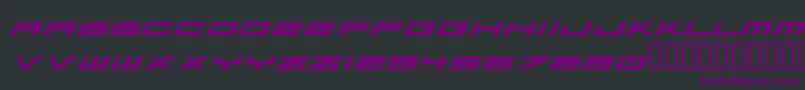 Ausprobe Font – Purple Fonts on Black Background