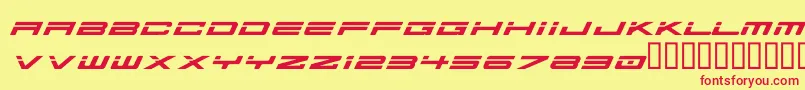 Ausprobe Font – Red Fonts on Yellow Background