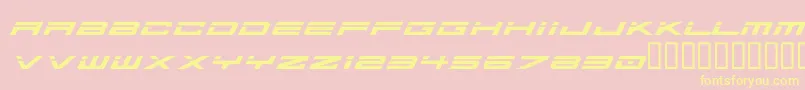 Ausprobe Font – Yellow Fonts on Pink Background