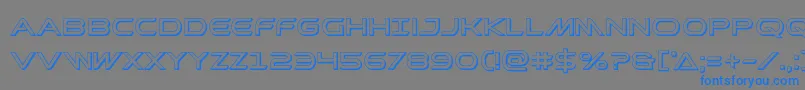 Promethean3D Font – Blue Fonts on Gray Background