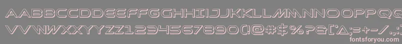 Promethean3D Font – Pink Fonts on Gray Background