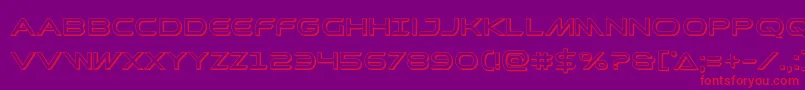 Promethean3D Font – Red Fonts on Purple Background