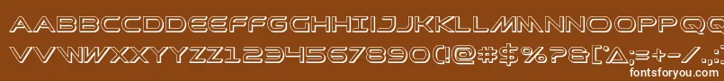 Promethean3D Font – White Fonts on Brown Background