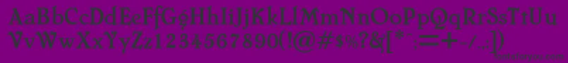 Cheboyga Font – Black Fonts on Purple Background