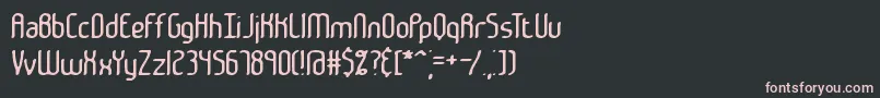 Шрифт Janken – розовые шрифты на чёрном фоне