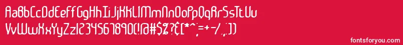 Janken Font – White Fonts on Red Background