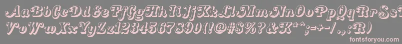 CountryWesternSwingOpen Font – Pink Fonts on Gray Background