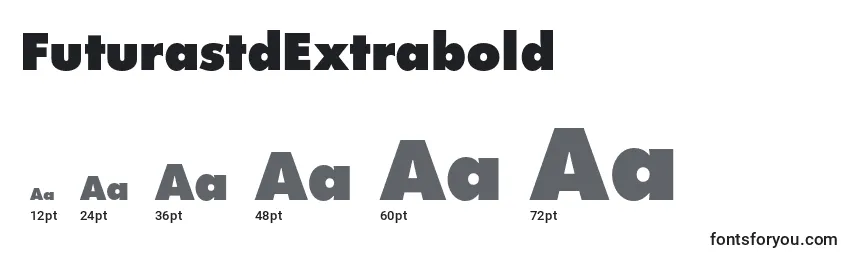 FuturastdExtrabold Font Sizes