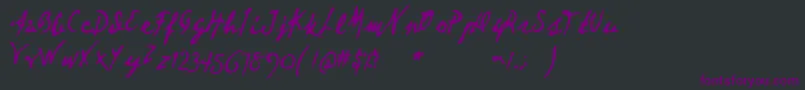 Deartheov2 Font – Purple Fonts on Black Background
