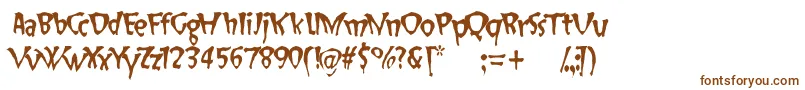 Шрифт SlapHappy – коричневые шрифты