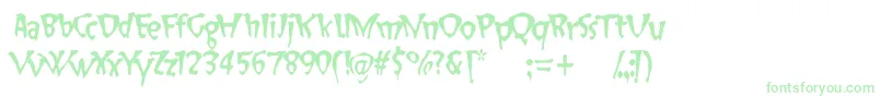 Czcionka SlapHappy – zielone czcionki