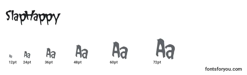 SlapHappy Font Sizes