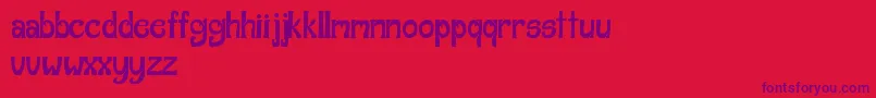 Italexico Font – Purple Fonts on Red Background